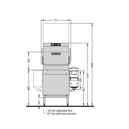 Hobart AUP PREMAX GLASS, DISH AND UTENSILWASHER