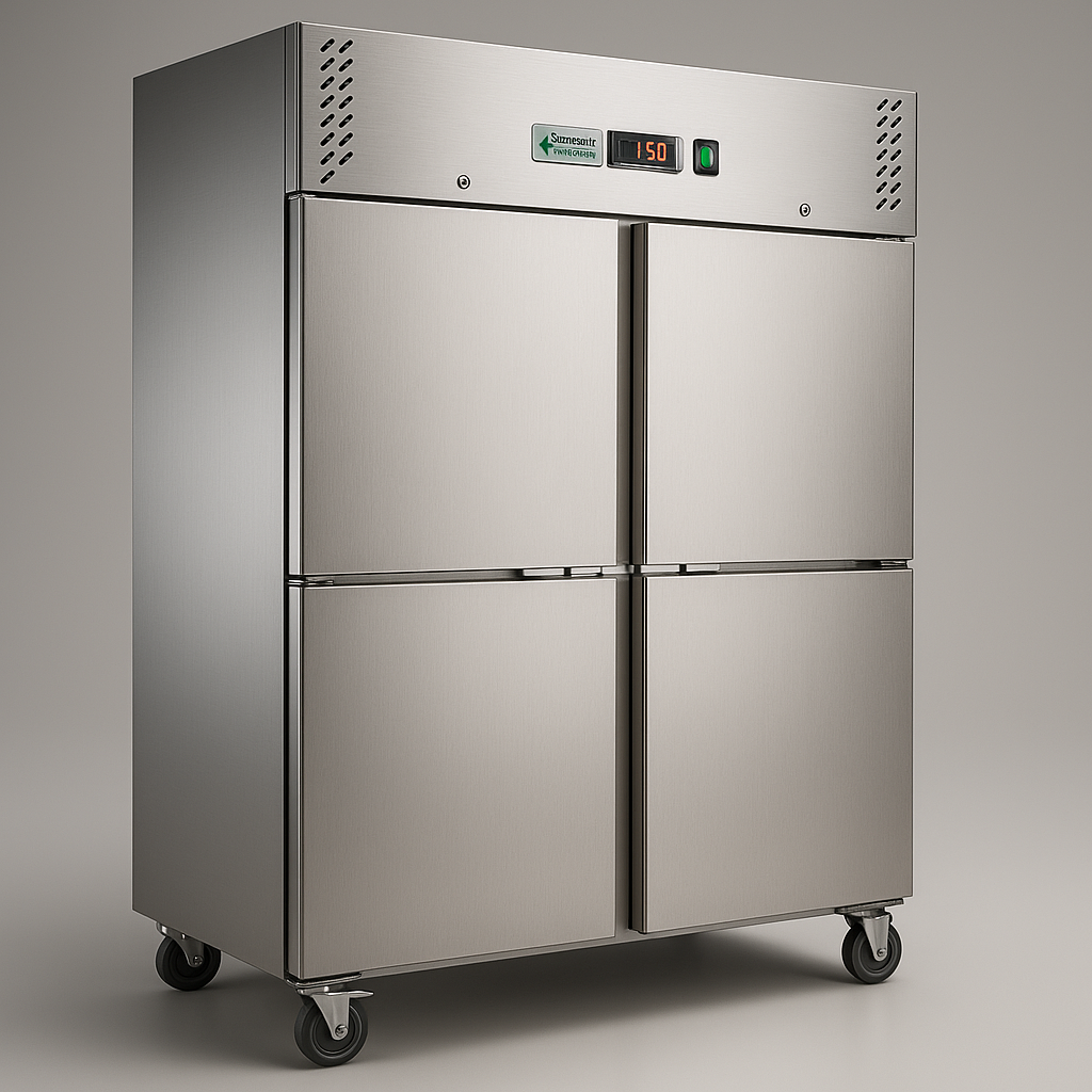 FED-X XURF1200S2V S/S Four Door Upright Freezer 1200L W1340mm