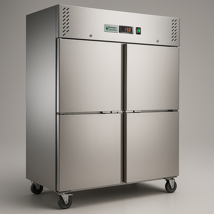 FED-X XURF1200S2V S/S Four Door Upright Freezer 1200L W1340mm