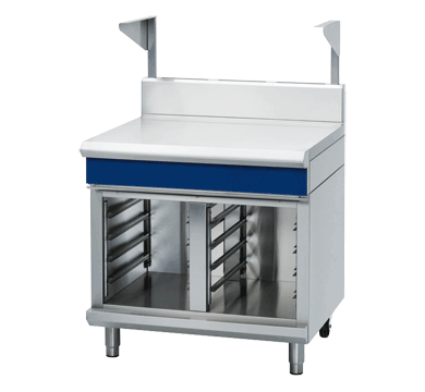 Blue Seal B90S-CB Evolution Series 900mm Bench Top With Salamander Support Cabinet Base