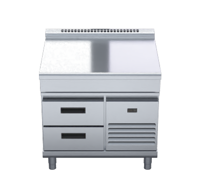 Waldorf 800 Series BTL8900-RB - 900mm Bench Top Low Back Version  Refrigerated Base