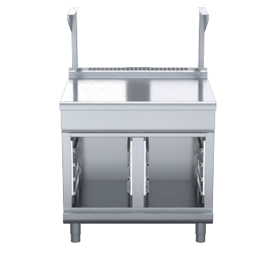 Waldorf 800 Series BTL8900S-CB - 900mm Bench Top With Salamander Support Low Back Version  Cabinet Base