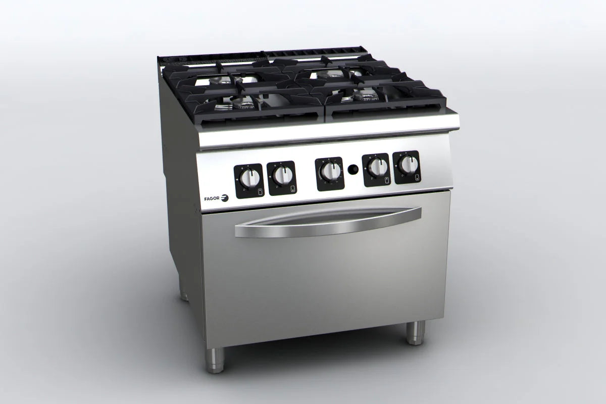 Fagor Kore 900 Series Gas 4 Burner with Gas Oven C-G941H