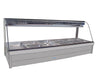 Roband Curved Glass Refrigerated Display Bar 12 pans - Piped and Foamed only (no motor) - CFX26RD