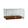 Exquisite CD45-Walnut Two Tiers Curved Glass Ambient Cake Display  Elegant Walnut Colour 45 Litre