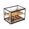 Exquisite CD65 - Two Tiers Flat Glass Ambient Cake Display
