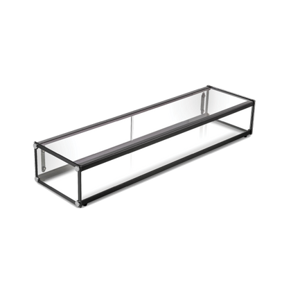Exquisite CD120 - Two Tiers Flat Glass Ambient Cake Display