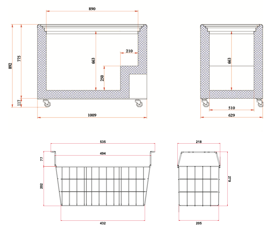 Bromic CF0300FTFG Flat Glass Top Chest Freezer 296L