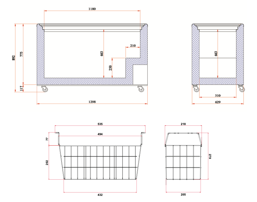 Bromic CF0400FTFG Flat Glass Top Chest Freezer 401L