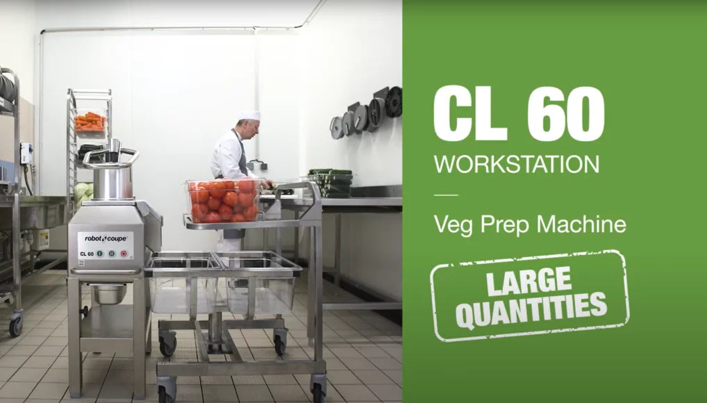 Robot Coupe - CL 60 Workstation - Veg Prep Machine - 16 (Mineral+) Discs - 3 Phase