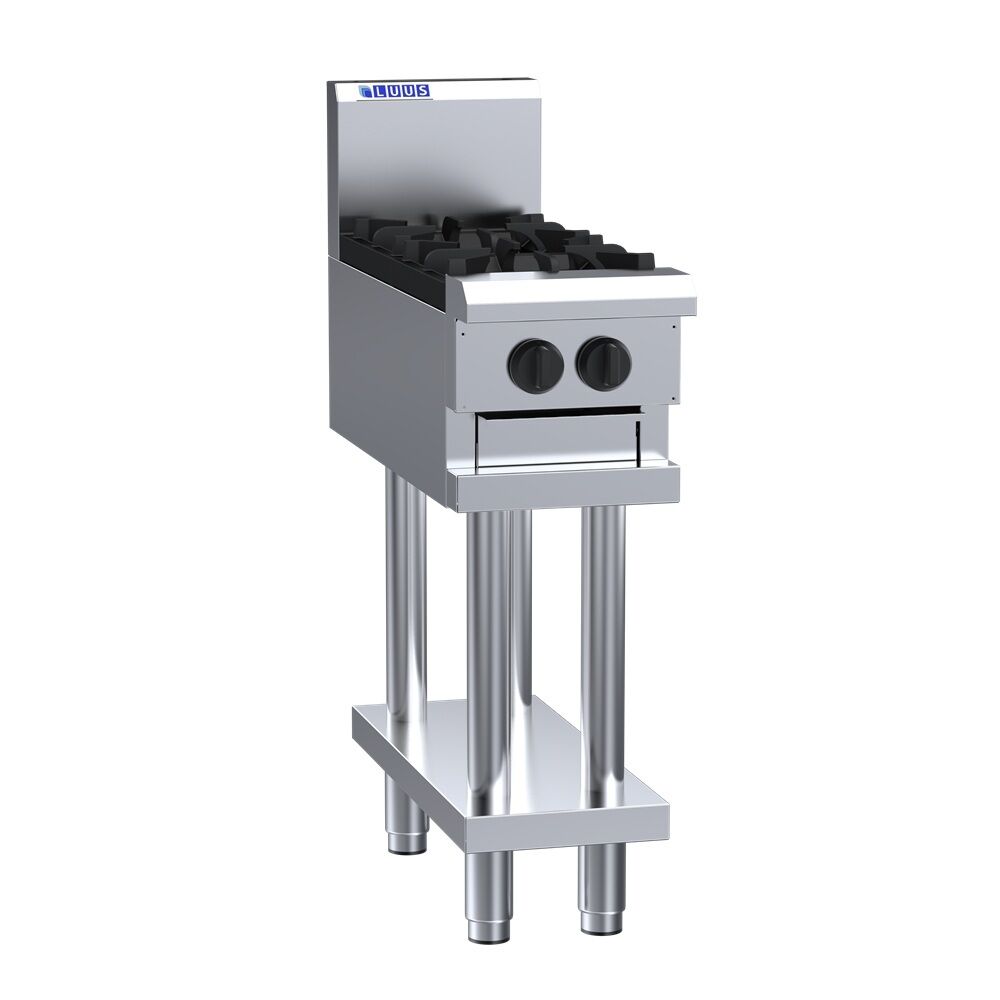 Luus CS-2B - Gas 2 Burner Cooktop on Leg Stand