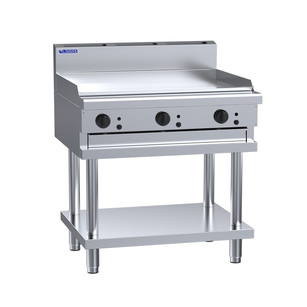 Luus CS-9P - Gas 900mm Griddle on Leg Stand