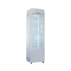 Exquisite CTD235 Black Four Sided Glass Upright Display Refrigerators