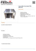 FED YXD-APE-8-SN ConvectMax Oven Stand