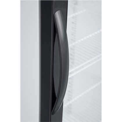 Exquisite DC400PB One Glass Door Upright Display Refrigerators – Black