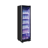 Exquisite DC410 One Glass Doors Upright Display Refrigerators – Black