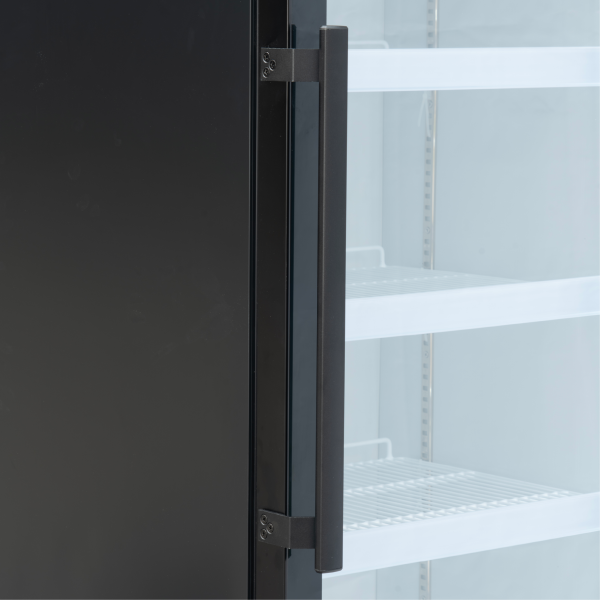 Exquisite DC440PB One Glass Door Upright Display Refrigerators – Black