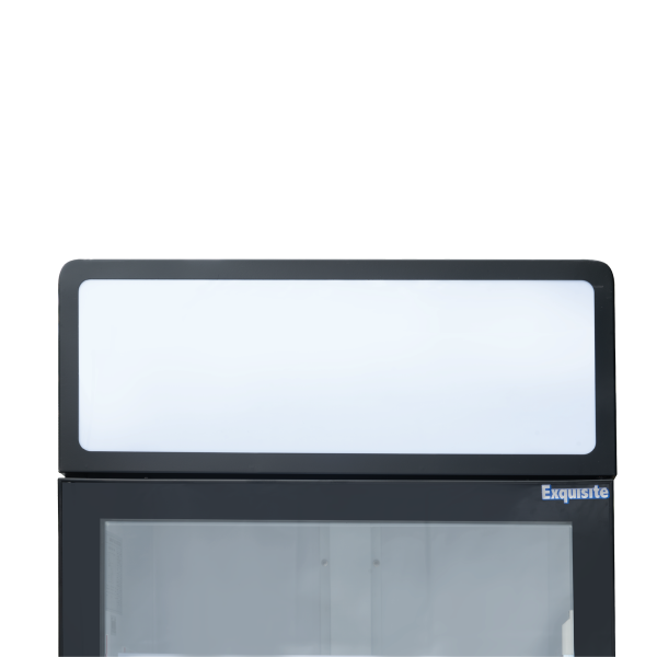 Exquisite DC440PB One Glass Door Upright Display Refrigerators – Black