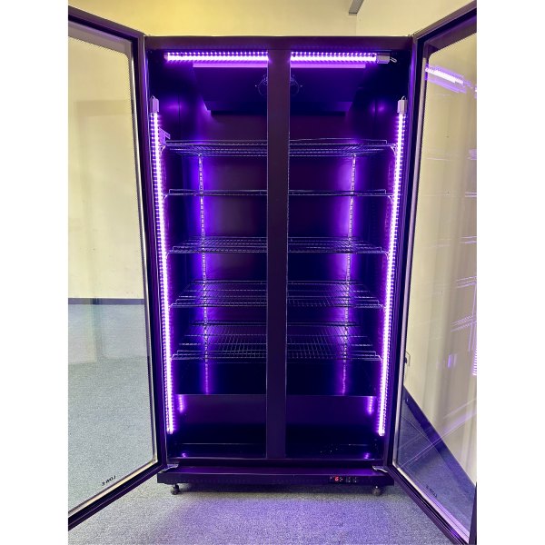 Exquisite DC410 One Glass Doors Upright Display Refrigerators – Black