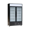 Exquisite DC880P Two Glass Door Upright Display Refrigerators – White