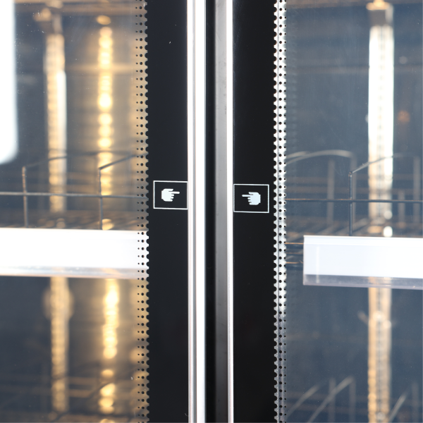 Exquisite DC1100 Three Glass Doors Upright Display Refrigerators – Black