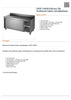 FED DTHT-1500B-H Kitchen Tidy Workbench Cabinet with Splashback 1500x700x900+150