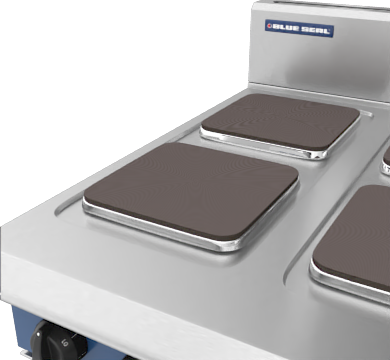 Blue Seal Evolution Series E514S-CB 600mm Modular Electric Cooktop with Sealed Hobs on Cabinet Base