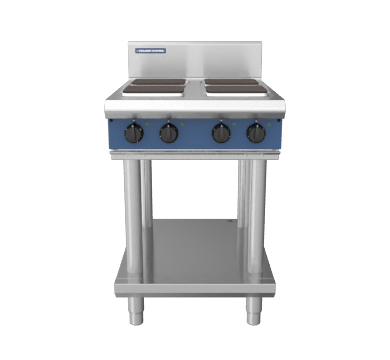 Blue Seal Evolution Series E514S-LS 600mm Modular Electric Cooktop with Sealed Hobs on Leg Stand