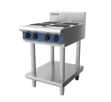 Blue Seal Evolution Series E514S-LS 600mm Modular Electric Cooktop with Sealed Hobs on Leg Stand