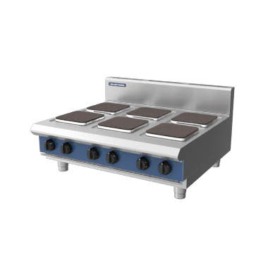Blue Seal Evolution Series E514S-LS 600mm Modular Electric Cooktop with Sealed Hobs on Leg Stand