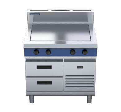 Blue Seal Evolution Series E57-RB - 900mm Electric Solid Top - Refrigerated Base