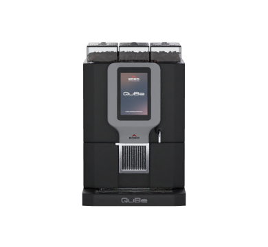 Rancilio EGCM QBE PM BLK - Egro QuBe Pro Fully Automatc Coffee Machine with QuBe Pro Milk Fridge