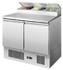 Atosa ESL3832 2 Door Salad Prep Fridge with Lid 300L