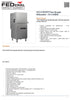 FED CO-142BDD EVO-CONCEPT Pass-through Dishwasher