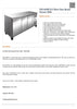 FED FE3100BT S/S Three Door Bench Freezer 386L / 1795x600x860 / 2+2Y Warranty