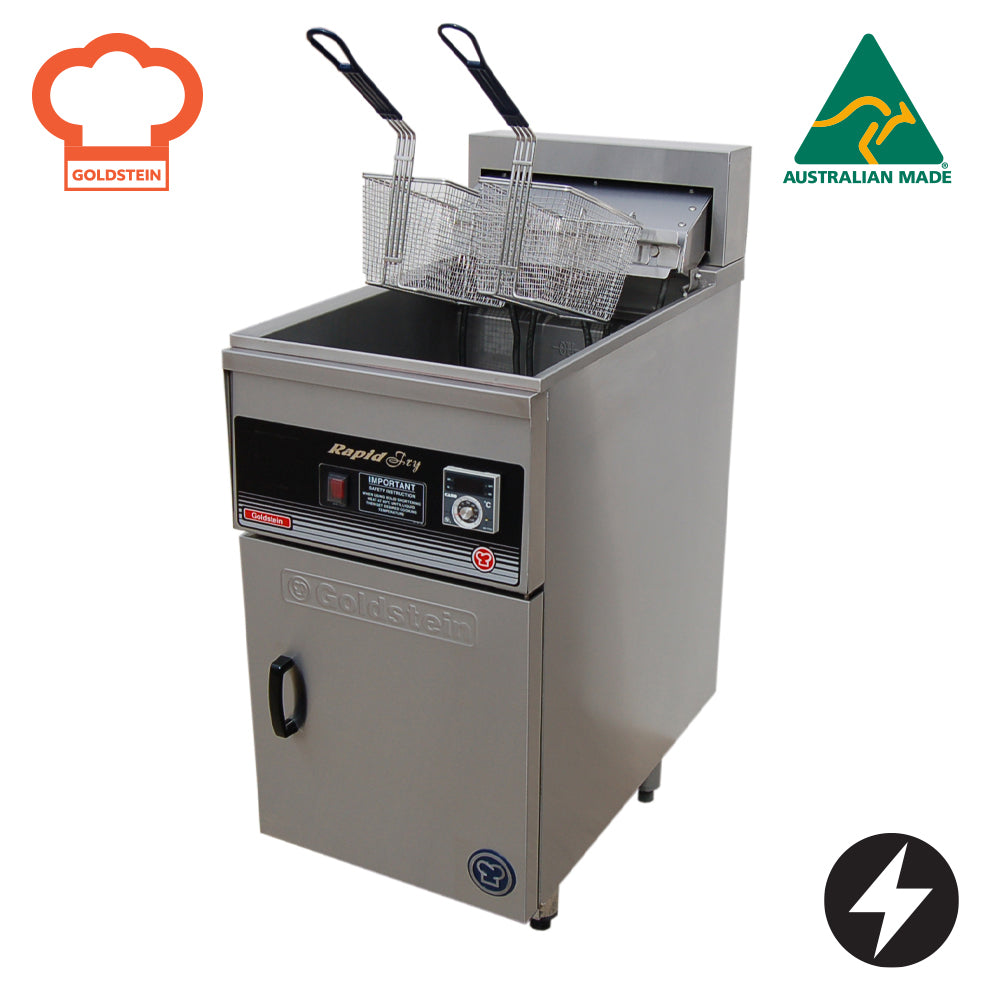 Goldstein FRE18/1DL Electric Single Pan Fryer 2 baskets per pan