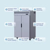 Upright Two Doors Dual Temperature - HT45-2RF-N