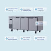 Under Counter Freezer - 3 door - HS18-3F-N