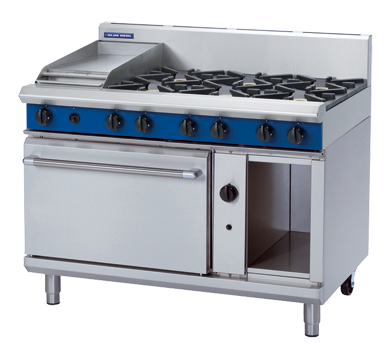 Blue Seal G508C 1200mm Gas Range Static Oven 6 Burners 300mm Griddle