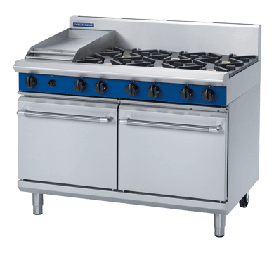 Blue Seal Evolution Series G528C Gas Range Double Static Oven 1200mm 8 Burner