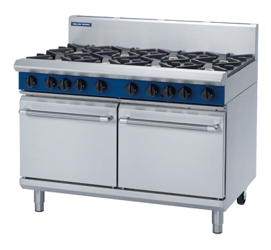 Blue Seal Evolution Series G528D Gas Range Double Static Oven 1200mm 8 Burner 2 x 1/1 GN