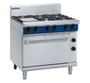 Blue Seal Black Series GE506D 900mm Gas 6 Burner with Electric Oven