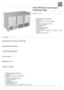 FED GNS1300B Three Door Compact Workbench Fridge / 1368x700x892 / 2+2Y Warranty