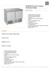 FED GNS900B Two Door Compact Workbench Fridge / 903x700x892 /2+2Y Warranty
