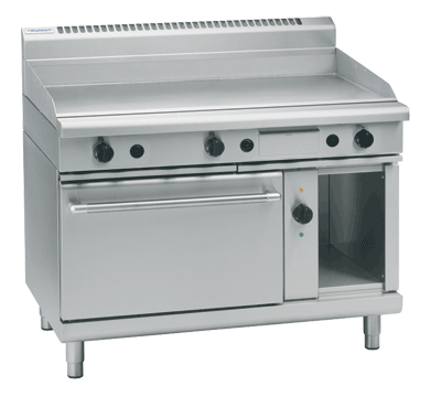Waldorf 800 Series GP8121GEC - 1200mm Gas Griddle Electric Convection Oven Range - LPG