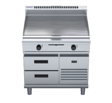 Waldorf 800 Series GP8900E-RB - 900mm Electric Griddle - Refrigerated Base