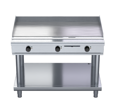 Waldorf 800 Series GPL8120E-LS - 1200mm Electric Griddle Low Back Version - Leg Stand