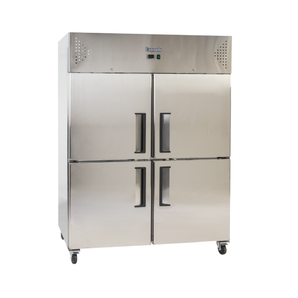 Exquisite GSC1412H Two Split Solid Doors Upright Storage Refrigerators