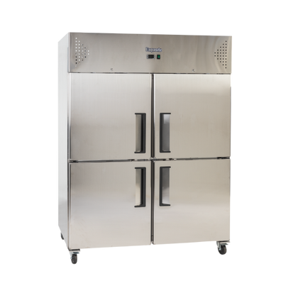 Exquisite GSC1412H Two Split Solid Doors Upright Storage Refrigerators