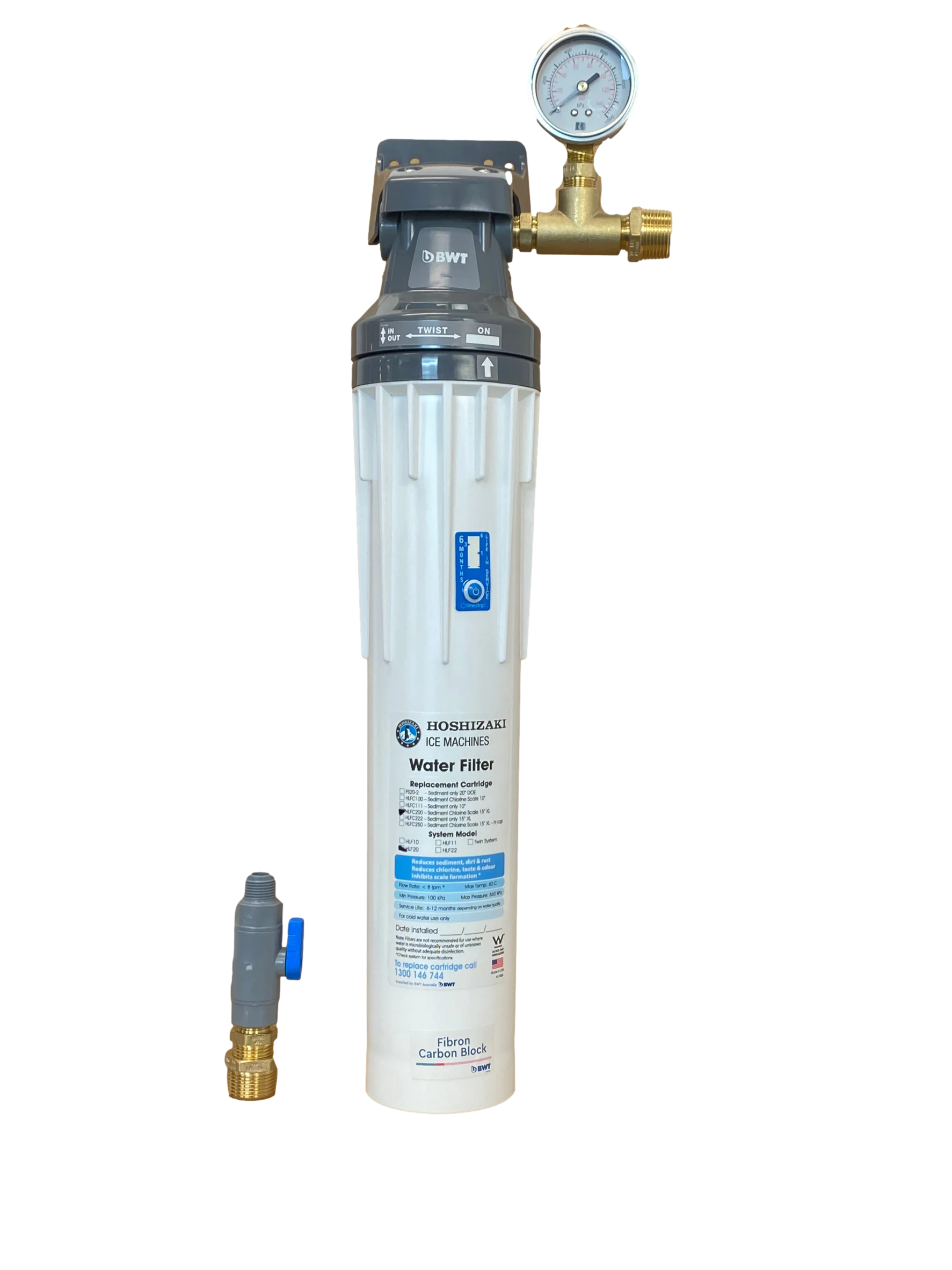 Hoshizaki - HLF20G Water Filter System & Gauge